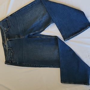Old Navy Midrise Wideleg Denim Jeans; medium wash; size 16